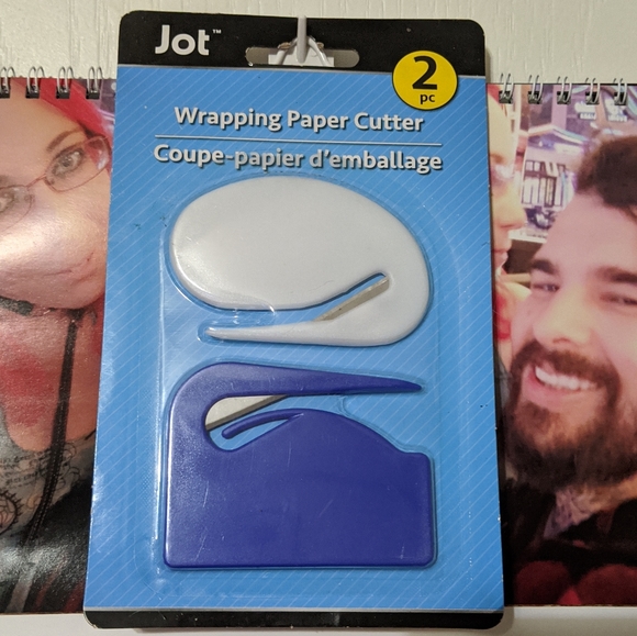 SALE 2 Wrapping Paper Cutters Holiday Christmas Birthday Gift Letter CD Opener - Picture 2 of 2